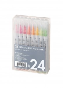 Набор брашпенов ZIG Clean Color Real Brush от Kuretake [24 цвета]