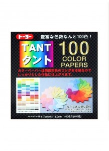 Бумага для оригами Tant 100 Color Paper от Toyo [150×150мм; 100 цветов: 100 листов]
