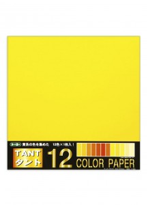 Бумага для оригами Tant 12 Color желтых оттенков от Toyo [350×350мм; 12 цветов: 12 листов]