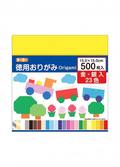 Бумага для оригами Tokuyō Origami от Toyo [150×150мм; 23 цвета: 500 листов]